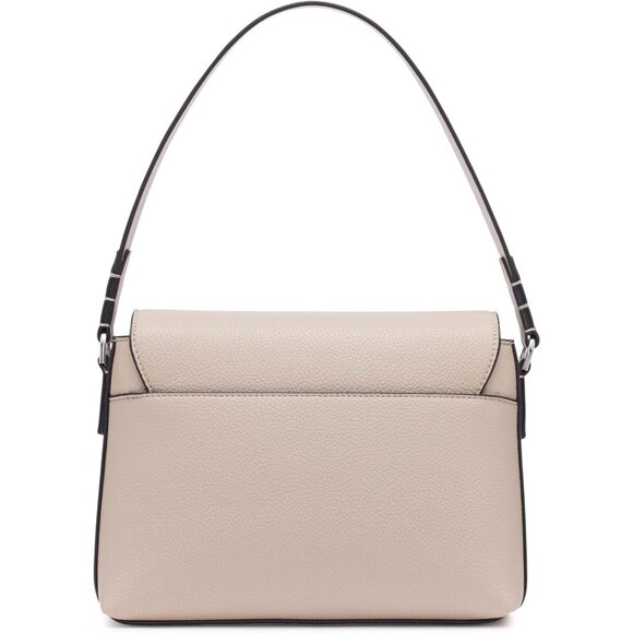 Womens Leather 2-in-1 Flap Shoulder Bag Crossbody Vegan Compact Stylish - Picture 2 of 5